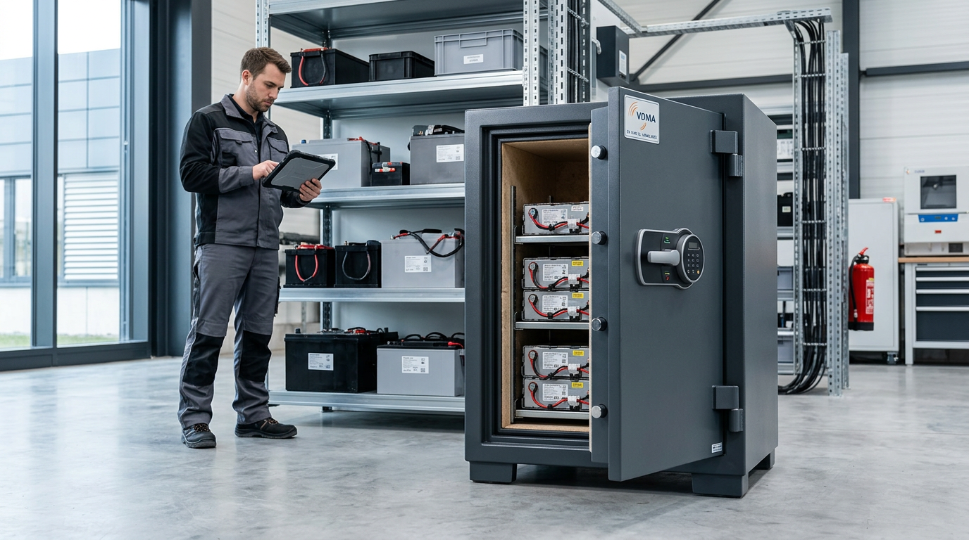VDMA Certified Safes: Essential Protection for Lithium-Ion Batteries