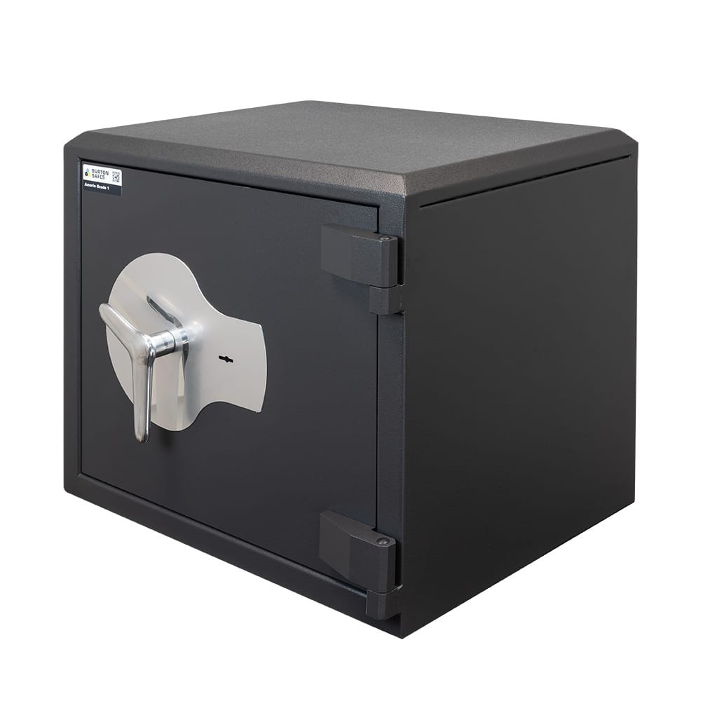 SafeFort Amario Grade 1 security safe in charcoal grey with keylock