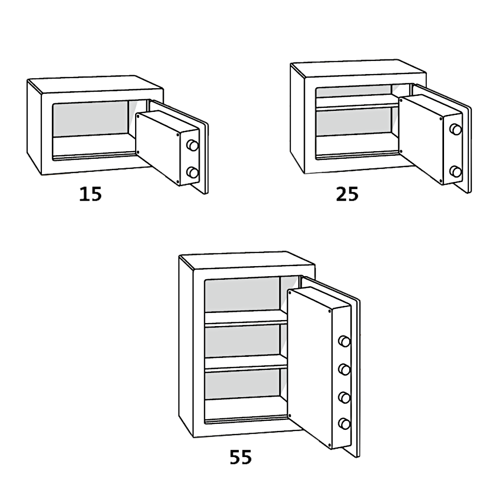 CHUBBSAFES Homevault S2 Burglary Resistant Safe £4,000 Rated