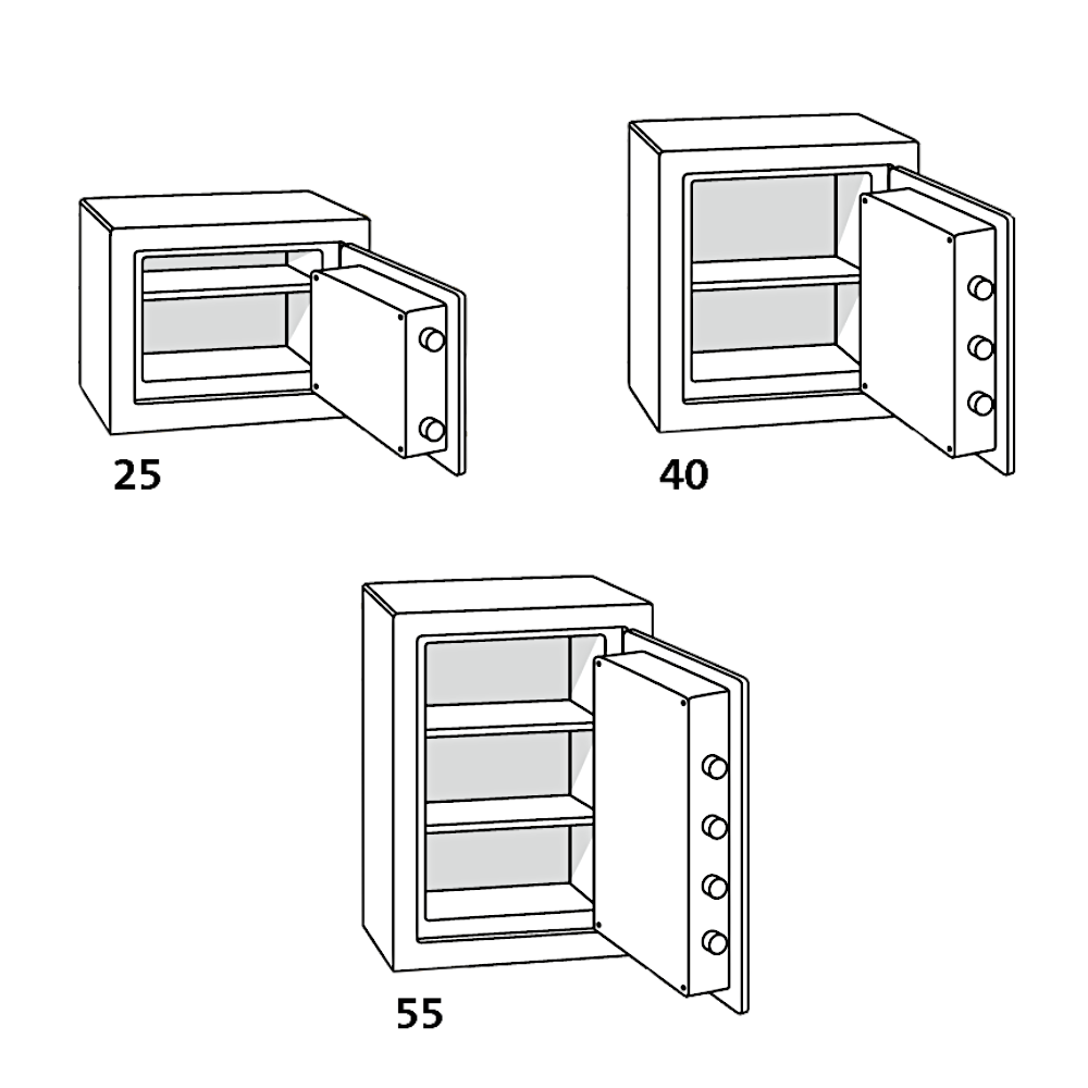 CHUBBSAFES Homevault S2 Plus Burglary & Fire Dual Protection Safe 4,000 Rated