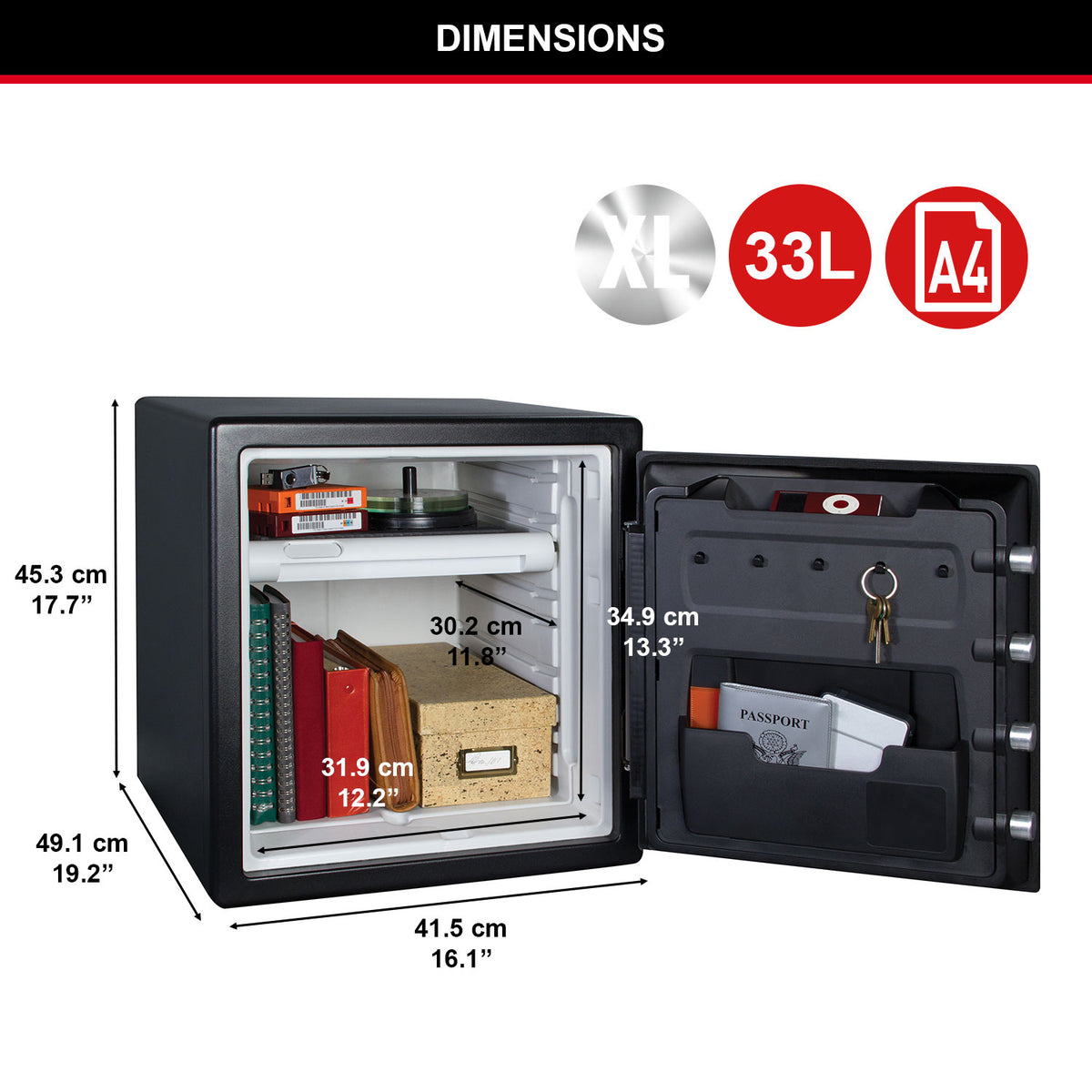 Master Lock Digital Fire & Water Safes | 1 & 2 Hour | SafeFort