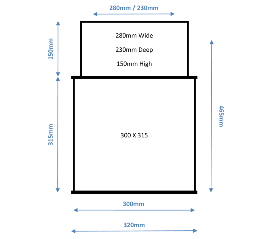 ASEC Under Floor Safe Body With Deposit Facility To Take 250mm x 200mm Door